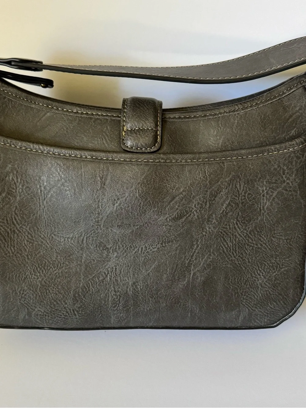 B.O.C. (Born Concept) Floral Embossed Crescent Shaped Shoulder Or Crossbody Bag